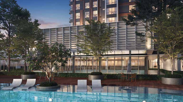 Binastra Cochrane infinity pool at Level 7 podium