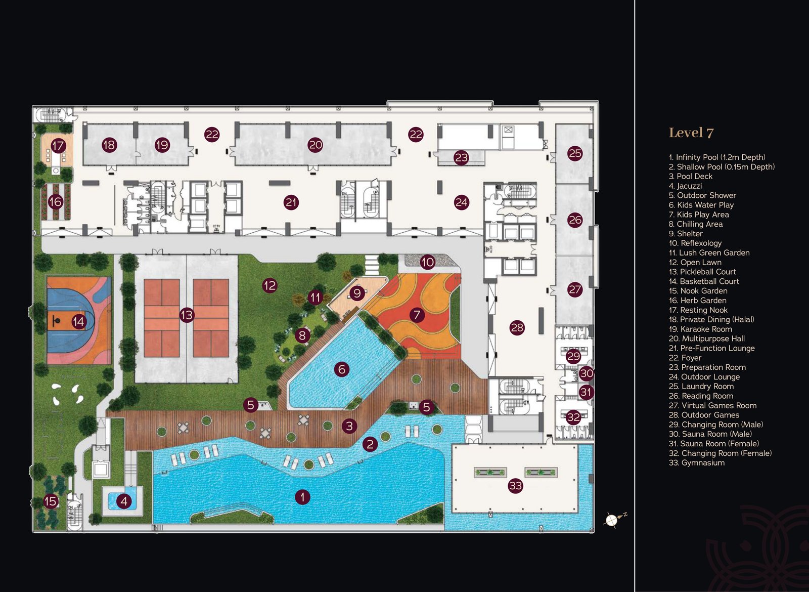 Binastra Cochrane Level 7 podium facilities plan