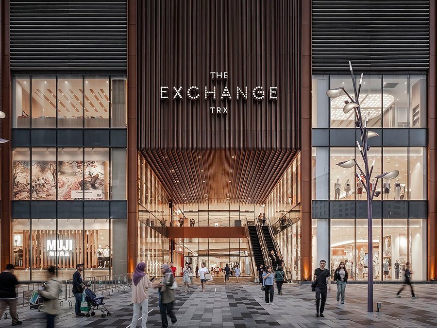 The Exchange TRX shopping mall entrance near Tun Razak Exchange MRT station