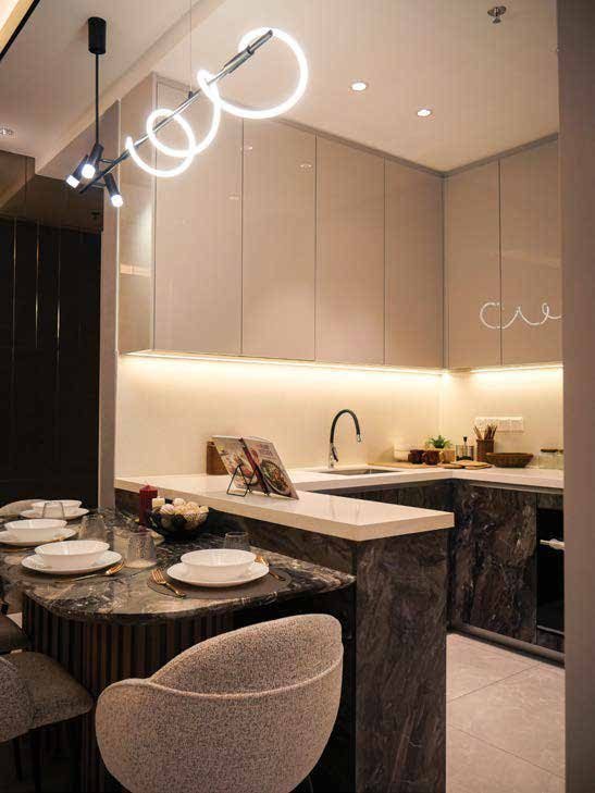 Binastra Cochrane show unit kitchen